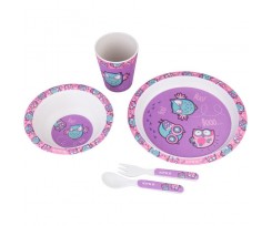 Набор посуды Kite Owls 5 предметов фиолетовый (K20-313-3)