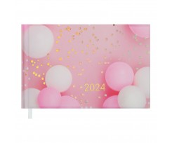 Щотижневик датований Buromax Only 2024 153х87 мм 128 сторінок рожевий (BM.2811-10)