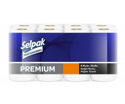 Полотенца Selpak Premium 3-х слойный 8 рулонов белый (sp.18218)