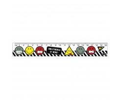 Линейка Yes Smiley World 20 см прозрачная (370560)