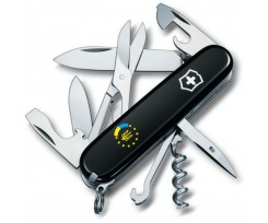 Складаний ніж Victorinox Climber Ukraine 14 функцій чорний (Vx13703.3_T1130u)