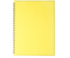 Книжка записна Buromax Gloss А4 80 аркушів клітинка жовта (BM.24452151-08)