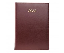 Дневник датированный Brunnen Soft 2022 А5 336 листов линия бордовый (73-795 36 292)