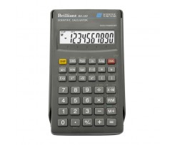 Калькулятор інженерний Brilliant 80x156x14мм 10 розрядний пластик чорний (BS 120)