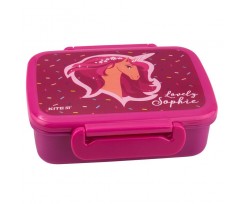 Ланчбокс Kite Lovely Sophie 420 мл 15х12х5 см розовый (K19-160-5)
