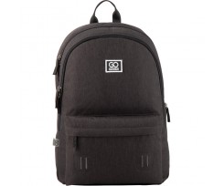 Рюкзак GoPack Сity, 43x30x14 см, 20 л, поліестер, чорний (GO20-140L-1)