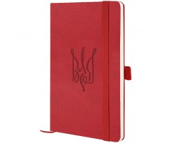 Книга записная Axent Partner Soft Skin Воля 125x195 мм 96 листов клетка красная (8616-06-6-A)