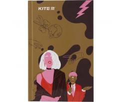 Книга записна Kite VIS А6 80 аркушів клітинка коричнева (VIS19-199-2)