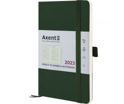 Щотижневик Axent Partner Soft Skin 125x195 мм 96 аркушів темно-зелений (8509-23-23-A)