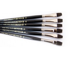 Кисточка KOLOS Classic 3016 белка плоская № 10 короткая ручка (42301610)