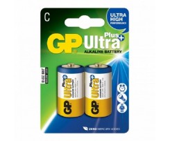 Батарейки GP ULTRA + ALKALINE 15V LR14 C 2 штуки упаковка (*40625)