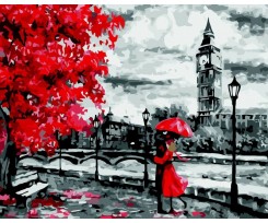 Картина за номерами ZiBi Art Line Червоні акценти 40х50 см (ZB.64200)
