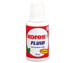 Корректирующая жидкость Kores FLUID 20 мл с кисточкой (K66101)