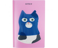 Блокнот Kite Gangster cat А5+ 40 листов клетка (K22-460-3)
