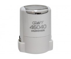 Оснастка для печатки GRAFF 46040 з футляром, d 40 мм, пластикова, біла (GRF42103-14)