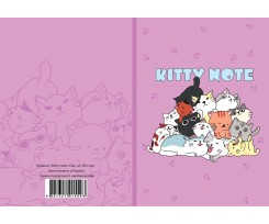 Блокнот DomArt Kitty A5 80 аркушів клітинка фіолетовий (D15609)