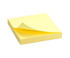 Блок паперу Axent Delta з клейким шаром 75x75 мм 100 аркушів жовтий (D3314-01)