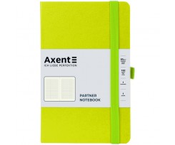 Книга записна Axent Partner 125x195 мм 96 аркушів клітинка лимонна (8201-60-A)