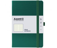 Книга записна Axent Partner Prime 145x210 мм 96 аркушів клітинка зелений ліс (8305-61-A)