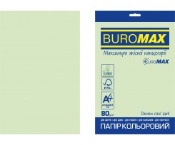 Папір кольоровий Buromax Pastel А4 20 аркушів світло-зелений (BM.2721220E-15)