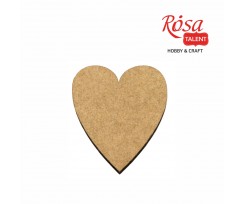 Міні-заготовка ROSA TALENT Серце 1 МДФ 35х40 мм 15 шт (2809004)
