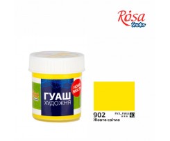 Фарба гуашева ROSA Studio 40 мл жовта світла (324902)