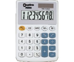 Калькулятор карманный Optima 96х60х10 мм 8 разрядный пластик белый (O75520)