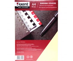 Обкладинка Axent під шкіру А4 216x303 мм 50 штук картонна кремова (2730-33-a)
