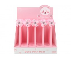 Ручка кулькова Махі Pink Bear гелева 0.6 мм асорті (APF141)