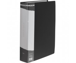 Папка Buromax с 100 файлами в чехле А4 полипропилен черная (BM.3633-01)