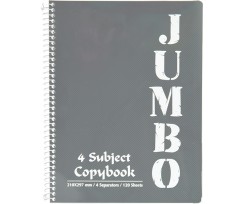 Блокнот Mini Jumbo A5 клетка150 листов серый (982199)
