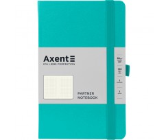 Книга записна Axent Partner 125х195 мм клітинка 96 аркушів бірюзова (8201-16-A)