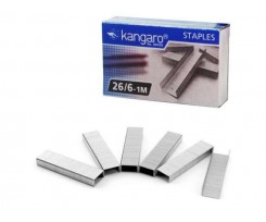 Скоби для степлера №26/6 Kangaro 1000 штук (26/6-1М)