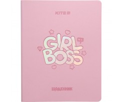 Щоденник шкільний Kite Girl boss м'яка обкладинка PU (K23-283-3)