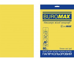 Бумага цветная Buromax Intensive А4 20 листов 80 г / м2 желтый (BM.2721320E-08)