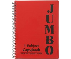 Блокнот Mini Jumbo A5 клітинка150 аркушів червоний (982194)