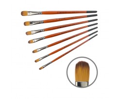 Пензлик синтетичний KOLOS Carrot 1097FR овальний №4 коротка ручка (421097FR04)