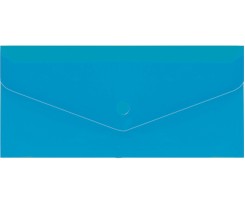Папка-конверт Economix на кнопке E65 пластиковая глянцевая синяя (E31306-02)