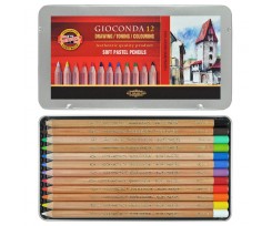 Олівці пастельні Koh-i-Noor Gioconda 4.2 мм 12 штук асорті (8827012005PL)