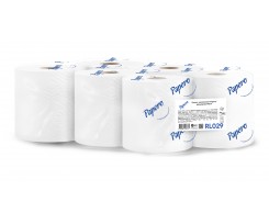 Рушник целюлозний Papero 100 м на гільзі 2-х шаровий білий (RL029)