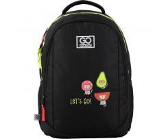 Рюкзак GoPack Education Bright cats 43x30x16 см 21 л чорний (GO20-133M-1)