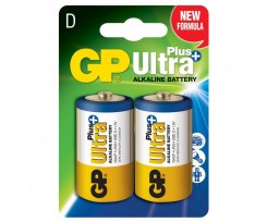 Батарейки GP ULTRA + ALKALINE 1.5V LR20 D 2 штуки упаковка (* 27404)