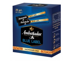 Кава розчинна Ambassador Blue Label, СТІК 1.8 г, 25 штук, шоубокс (am.52784)