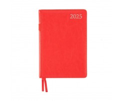 Щоденник датований 2025 Leo Planner City A6 352 сторінки червоний (252556)