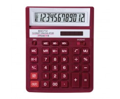 Калькулятор бухгалтерський Rebell 203x158x31 мм 12 розрядний червоний (BDC 712 RD BX)