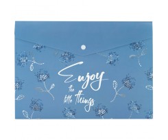 Папка на кнопке Axent Flower Symphony A4+ полипропилен (1495-46-A)