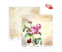 Бумага для скрапбукинга ROSA TALENT Floral Poem 3 двусторонний 30х30 см 200 г / м2 (5316003)