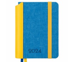 Щоденник датований Leo Planner Patriot I 2024 A6 352 сторінок жовто-синій (252455)
