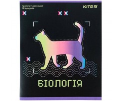 Зошит предметний Kite Neo А5 48 аркушів клітинка біологія (K24-240-9)