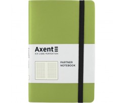 Книга записна Axent Partner Soft A5- 96 аркушів клітинка салатова (8206-09-A)